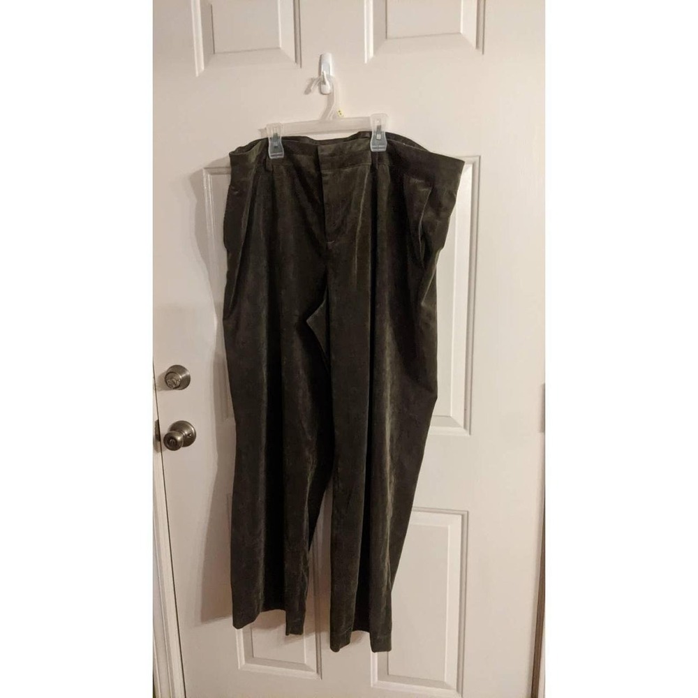 Coldwater Creek Olive Green Lightweight Corduroy Pants, Size 24